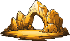 An ancient stone formation in the middle of the Caribbean Sea